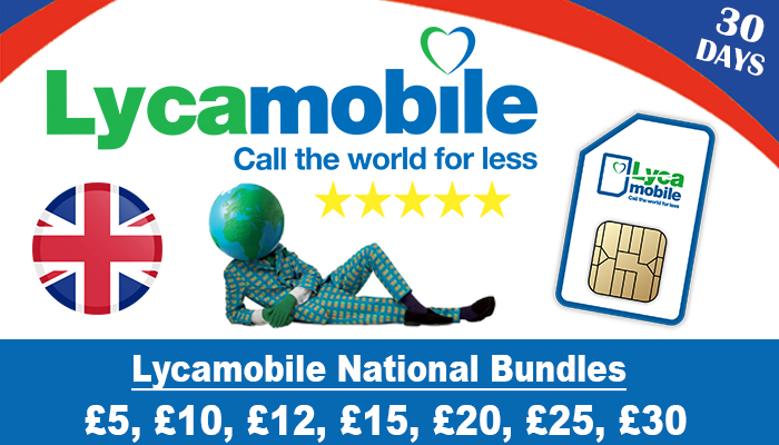 Lycamobile National Bundles